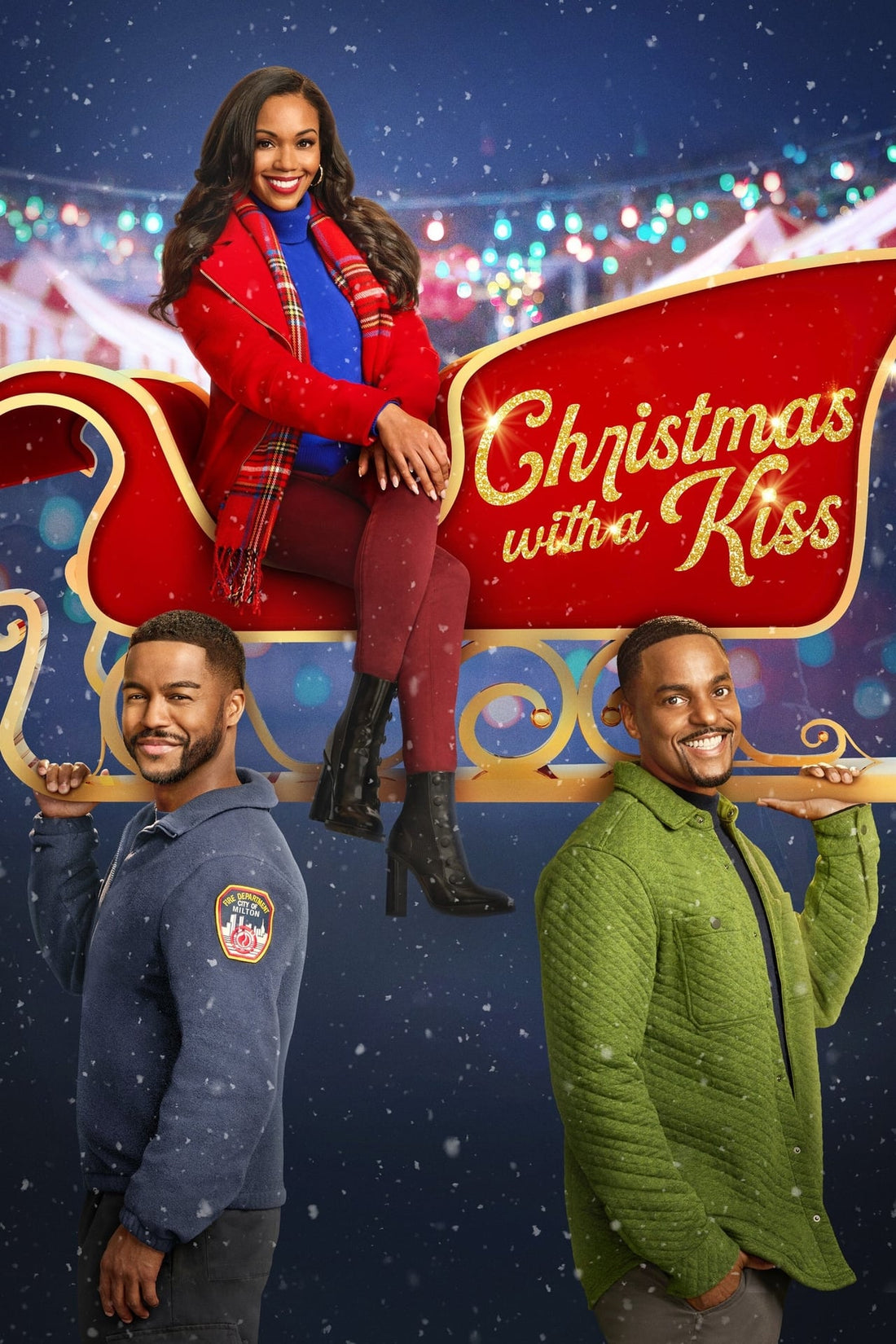 Christmas with a Kiss - Black Christmas Movie Poster